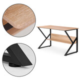 Modern computerbureau - licht eiken - 120x60 cm - extra plank