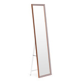 Spiegel staand - aluminium frame - 37x30x147 cm - antislip poten