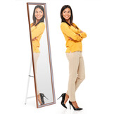 Spiegel staand - aluminium frame - 37x30x147 cm - antislip poten