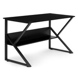 Ruim computerbureau - zwart - 120x60x72.5 cm - extra plank