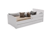 Peuterbed MAX - 160x80 cm - met lade en uitvalbeveiliging - wit