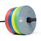 Bumper plates - rubberen halterschijf - 10 kg - Ø 45cm - groen