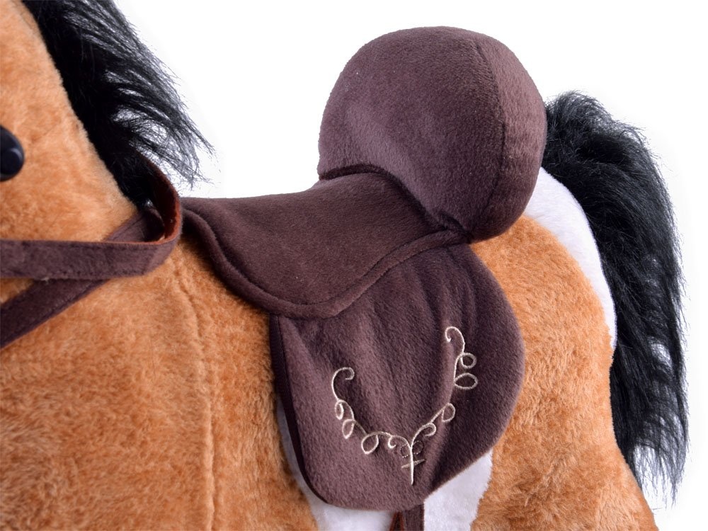 Hobbelpaard met geluid, liedjes & bewegende staart - 3+ - bruin