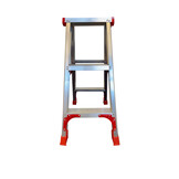 Huishoudtrap - ladder - 2x 3 treden - aluminium - 75 cm hoog