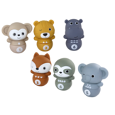 Bowlingset kinderen - 6-delig - diermotieven - educatief