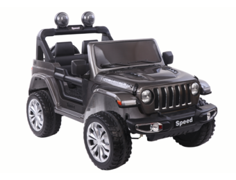 Kinderauto elektrisch - zilver - 4x45W motor - 128x73x80 cm