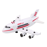 DIY vliegtuig - wit met rood - inclusief gereedschap - 38x35.5 cm