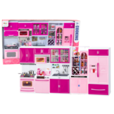 Keuken poppenhuis - 60x33x7 cm - licht en geluid - inclusief accessoires