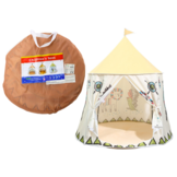 Tipi tent kind - beige - 123x116x116 cm -