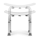Douchekruk - aluminium frame - verstelbare hoogte - anti-slip doppen