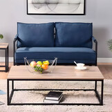 Salontafel industrieel - metaal - krasbestendig - 90x48 cm