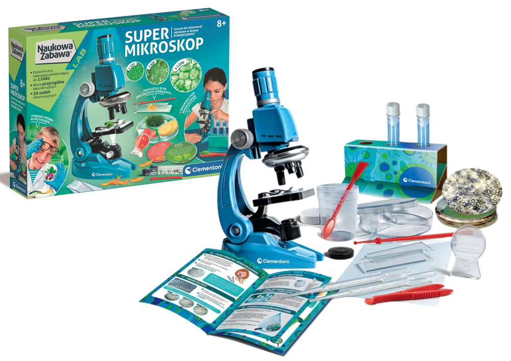 Microscoop voor kinderen - 50 experimenten - LED-licht - 8+ jaar