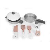 Houten kinderkeuken - 8 accessoires - 48x26x30x77 cm