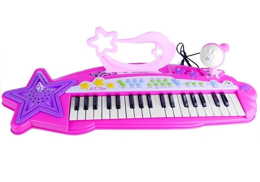 Kinder keyboard - roze - opnamefunctie - 37 toetsen
