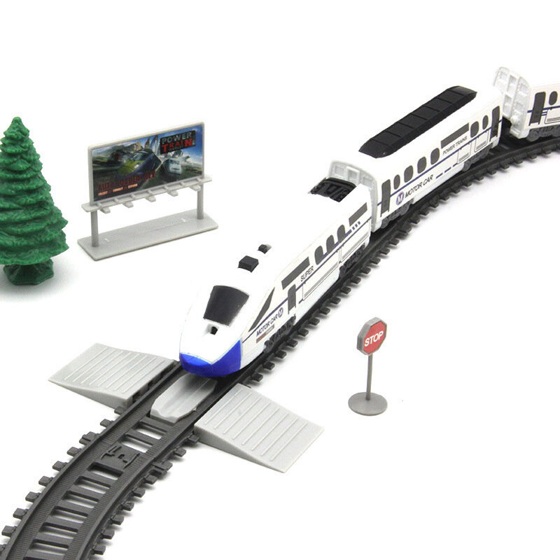 Elektrische speelgoed trein - ophaalbrug - 31-delig - 366 cm spoor
