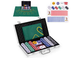 Set poker game - transportkoffer - 300 chips - speelmat