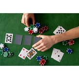 Set poker game - transportkoffer - 300 chips - speelmat