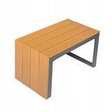 Loungeset tuin - aluminium - hoekbank en tafel - waterbestendige kussens