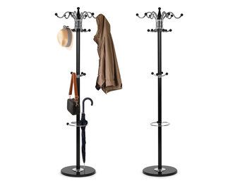 Staande kapstok - metaal - 172 cm - 16 haken