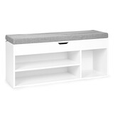 Schoenenkast - spaanplaat - opklapbaar zitje - 3 extra planken