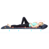 Opblaasbaar matras - tweepersoons - donkerblauw - waterbestendig - 195x120x7cm