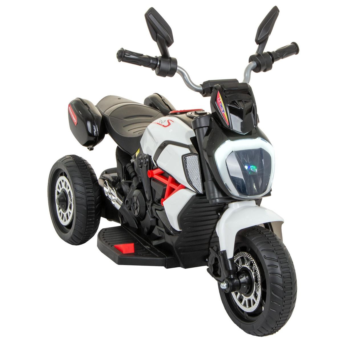 Elektrische kindermotor - 83x38x63 cm - LED-voorlicht- ingebouwde muziekspeler