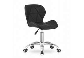 Bureaustoel ergonomisch - ECO-leer - draaibaar - zwart