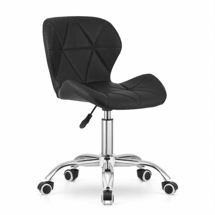 Bureaustoel ergonomisch - ECO-leer - draaibaar - zwart