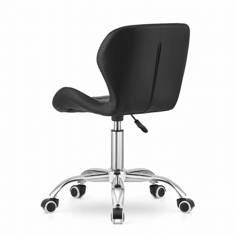 Bureaustoel ergonomisch - ECO-leer - draaibaar - zwart