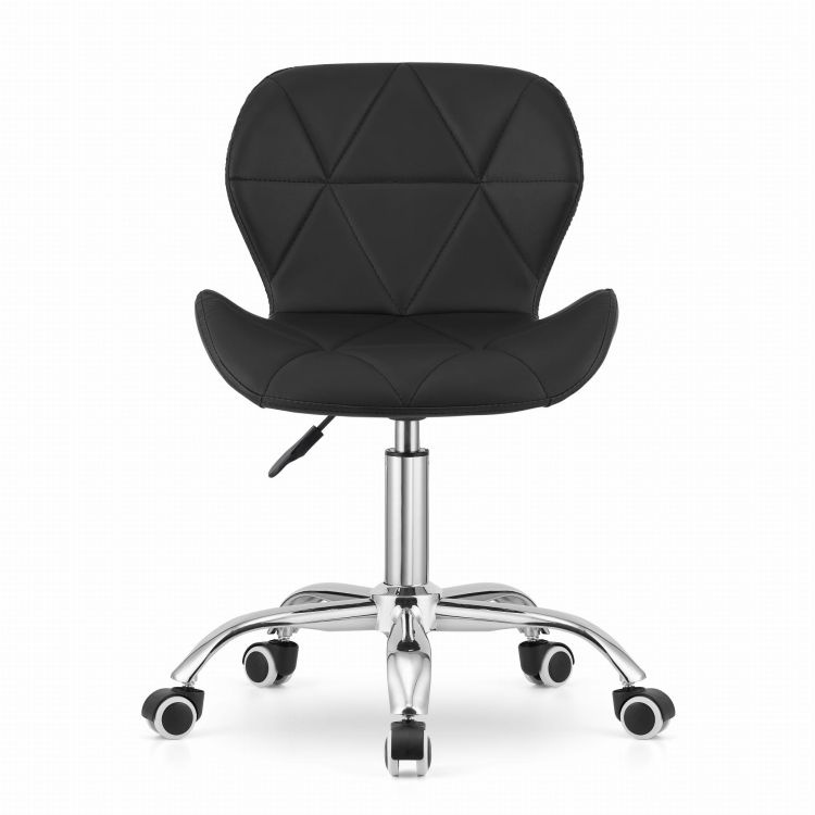 Bureaustoel ergonomisch - ECO-leer - draaibaar - zwart