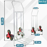 Steekwagen - traploper - 3 wielen - tot 200 kg