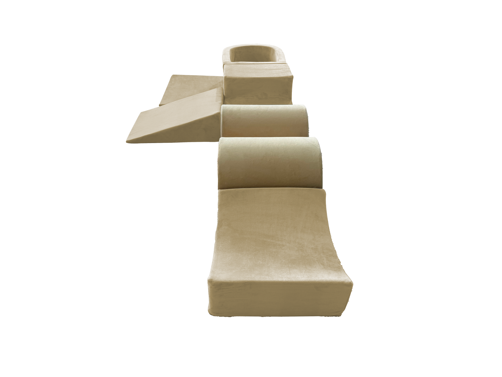Foam speelset - 7-delig - met ballenbak en 100 ballen - beige