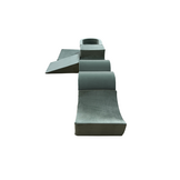 Foam speelset - 7-delig - met ballenbak en 100 ballen - grijs