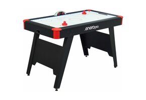 Airhockey tafel - 137x74x82cm - zwart - LED-verlichting - elektronische teller