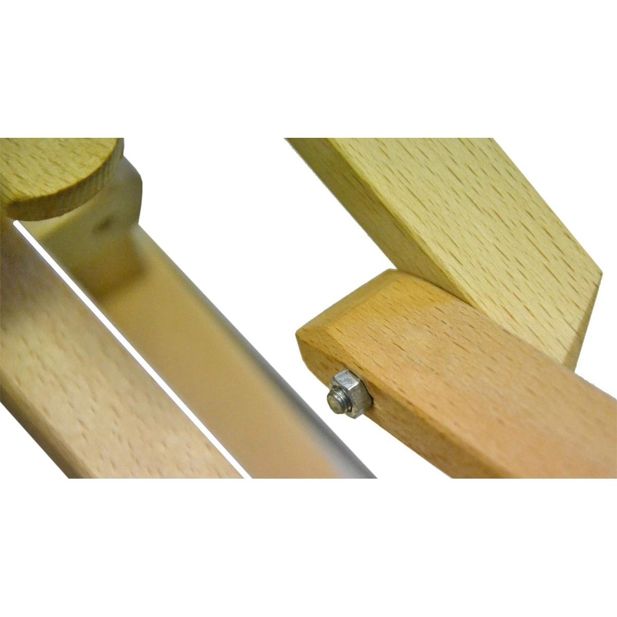 Houten slee - met rugleuning - 34x88x39 cm - max 50 kg