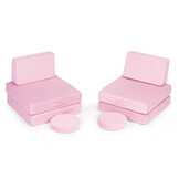 Kinder fauteuil - 8-delig - roze - 120 kg belastbaar
