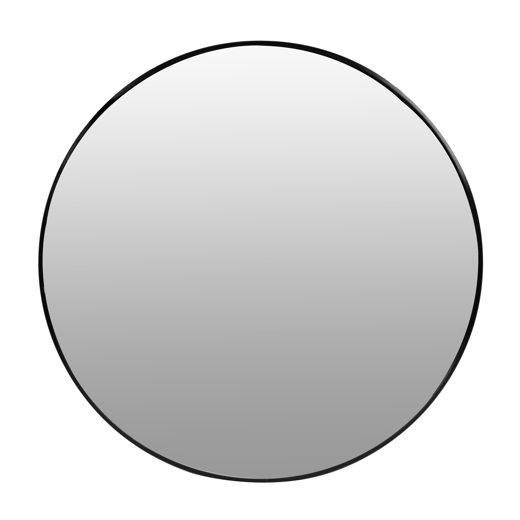 Ronde spiegel - badkamerspiegel - wandspiegel - 60 cm - zwart