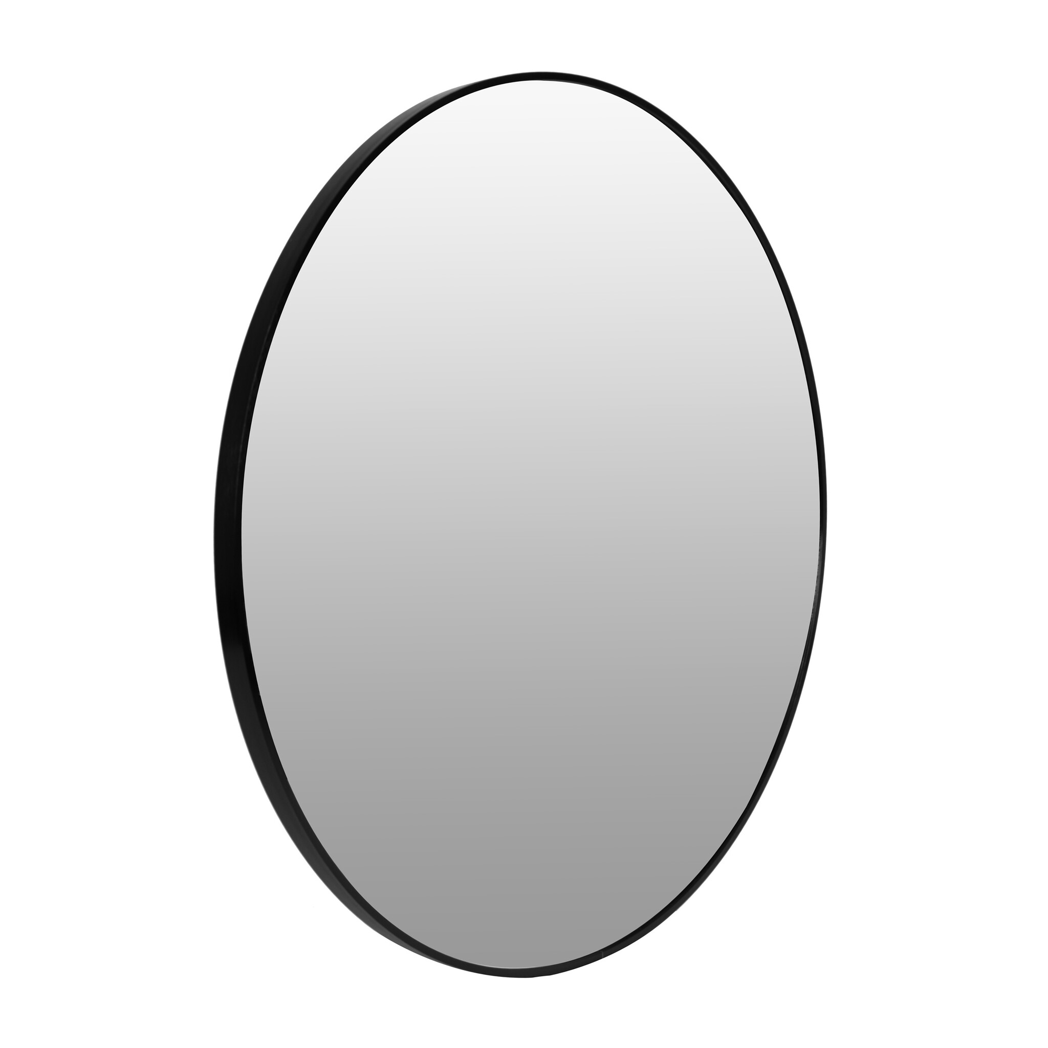 Ronde spiegel - badkamerspiegel - wandspiegel - 60 cm - zwart