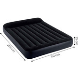 INTEX Luchtbed 2 persoons - 203x152x25 cm - universeel blauw
