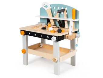 Werkbank kind - houten - vanaf 3 jaar - inclusief gereedschap