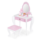 Kaptafel kind - hout - 54x38x88 cm - inclusief accessoires