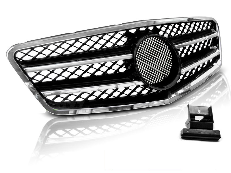 Grill geschikt voor Mercedes W212 09-13 AMG stijl zwart chroom