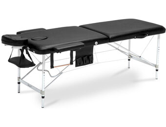 Massagetafel - hoogteverstelbaar - ecologisch leer - opvouwbaar