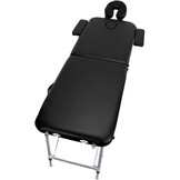 Massagetafel - hoogteverstelbaar - ecologisch leer - opvouwbaar