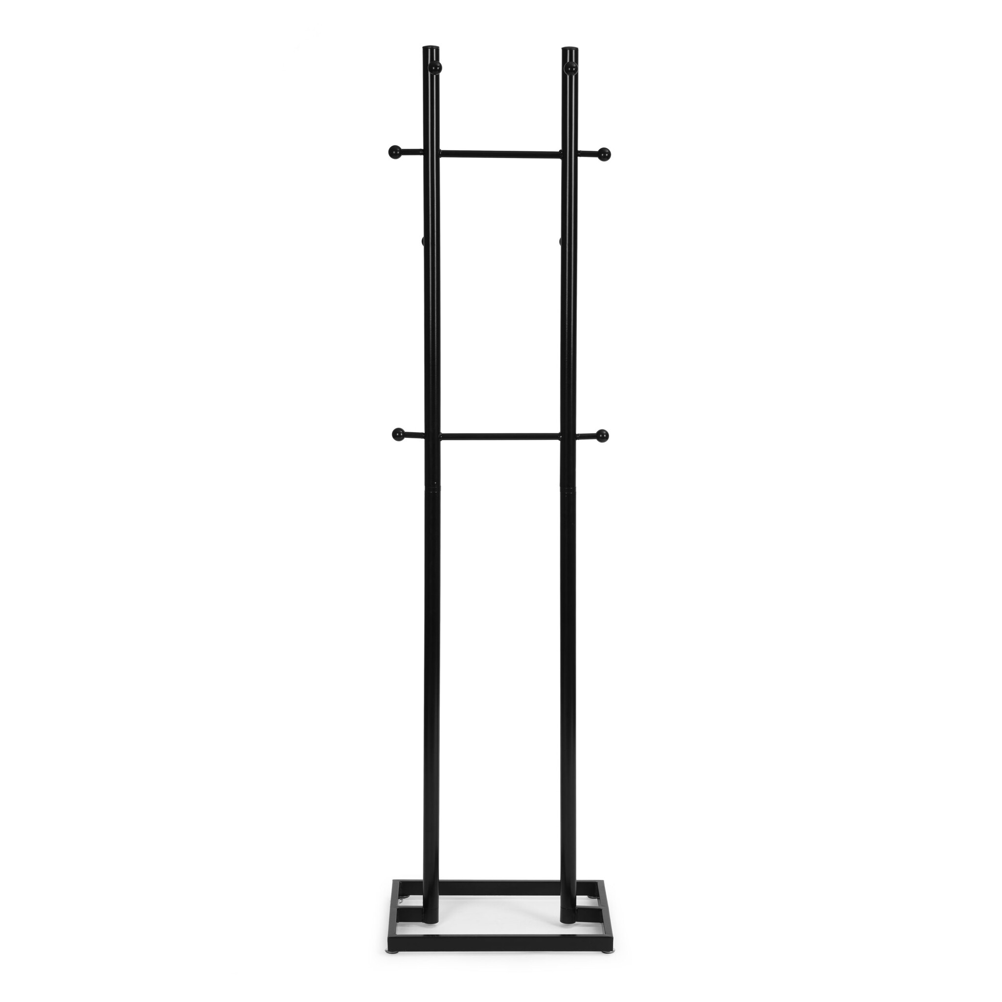Staande kapstok - zwart - 175 cm - 8 haken