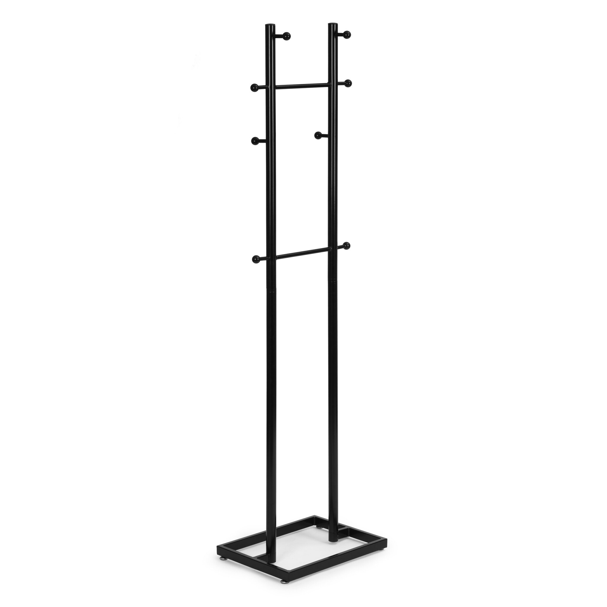 Staande kapstok - zwart - 175 cm - 8 haken