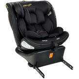 Draaibare autostoel - ISOFIX - stabiliserende poot - R129 i-Size certificering