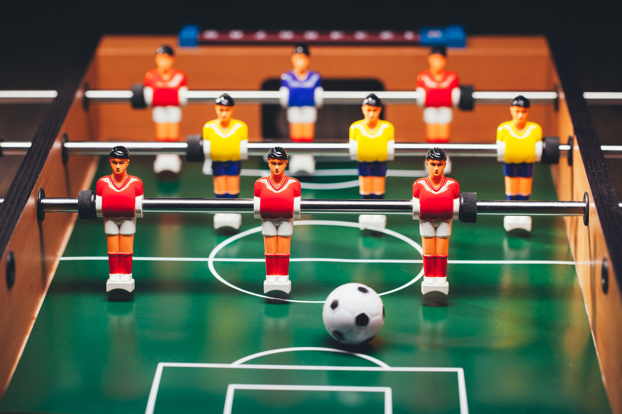 Voetbaltafel - tafelvoetbal - 69x35,5x61 cm