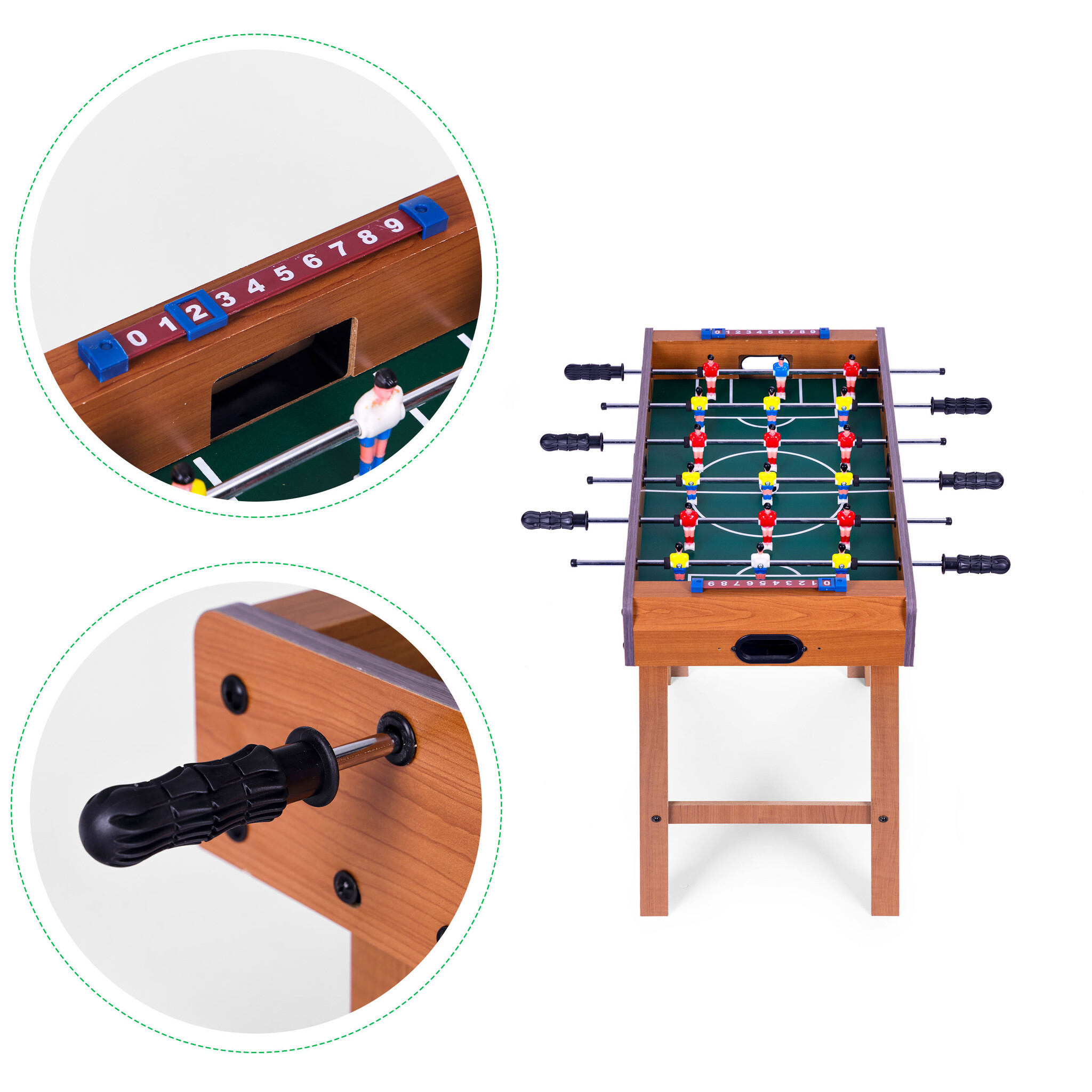 Voetbaltafel - tafelvoetbal - 69x35,5x61 cm