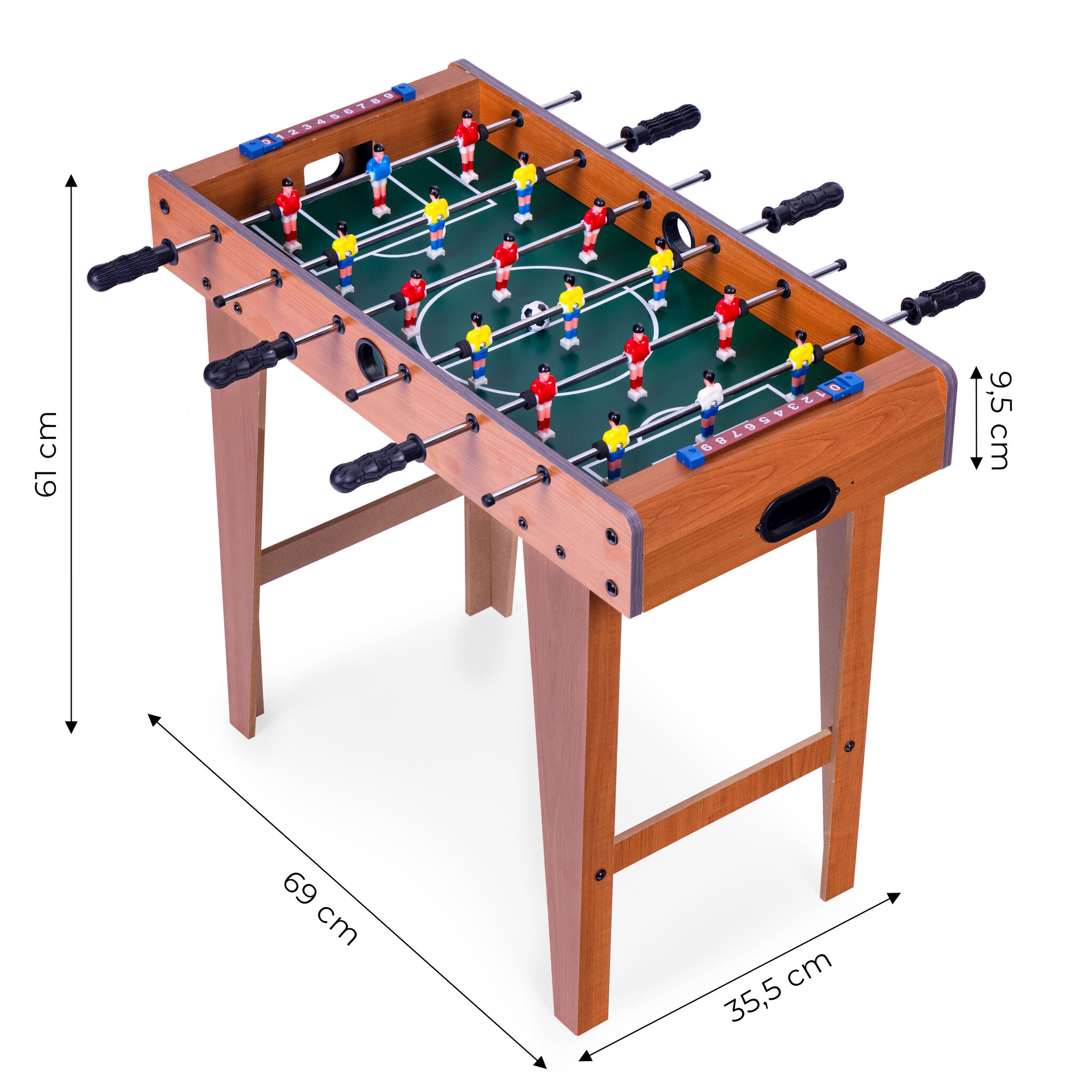 Voetbaltafel - tafelvoetbal - 69x35,5x61 cm